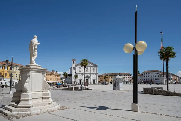 Palmanova Italia Mayo 2021 Una Vista Panorámica Place Grant Centro — Foto de Stock