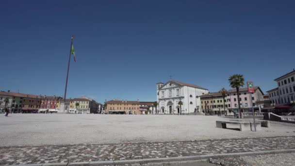 Palmanova Itálie Května2021 Panoramatický Výhled Place Grant Centru Města — Stock video