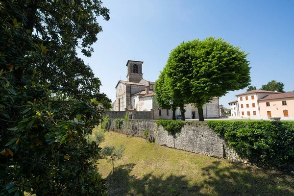 Spilimbergo Olaszország Június 2021 Panorámás Kilátás Nyílik Katedrális Santa Maria — Stock Fotó