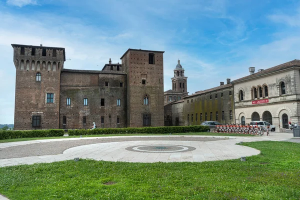 Mantua Olaszország Július 2021 Panorámás Kilátás Nyílik Vár San Giorgio — Stock Fotó