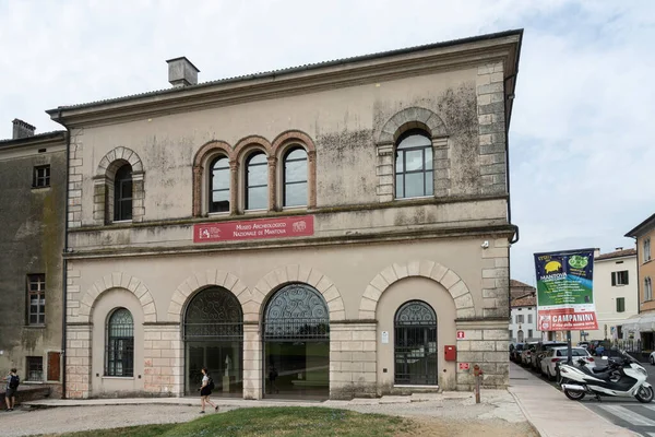 Mantua Italien Juli 2021 Das Archäologische Nationalmuseum Stadtzentrum — Stockfoto