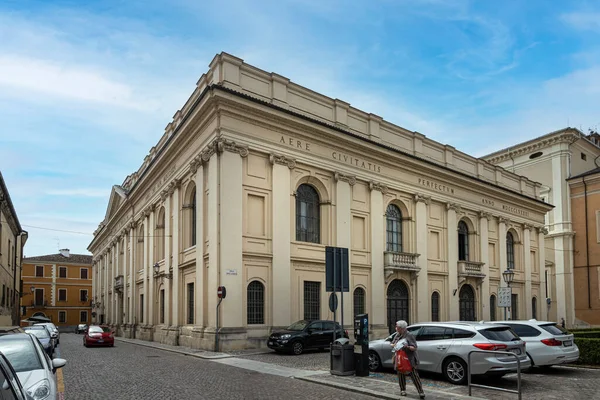 Mântua Itália Julho 2021 Vista Fachada Teatro Científico Bibiena Centro — Fotografia de Stock