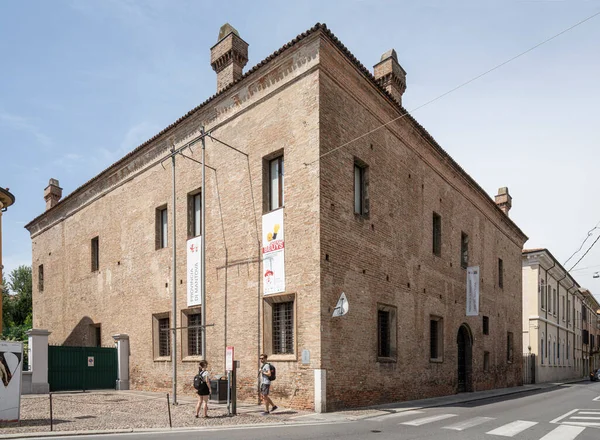 Mantua Itálie Července 2021 Pohled Exteriéru Casa Del Mantegna Centru — Stock fotografie