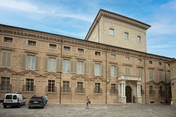 Mantua Italia Julio 2021 Vista Exterior Fachada Del Palacio Canossa — Foto de Stock