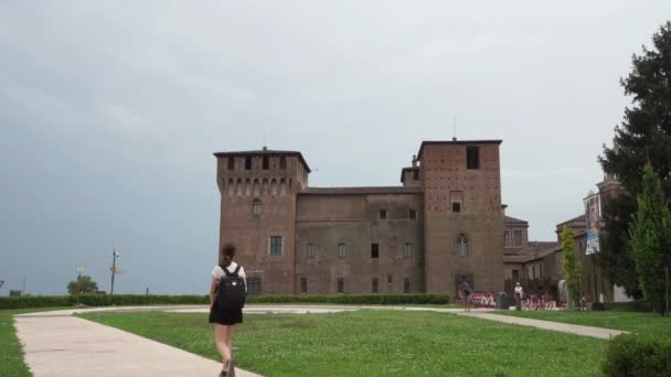 Mantua Italy July 2021 Panoramic View Castle San Giorgio Thr — Stock Video