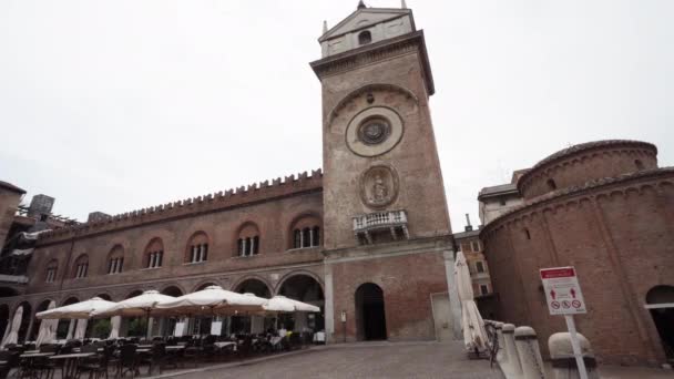 이탈리아 만토바 2021 중심부에 시계탑의 — 비디오