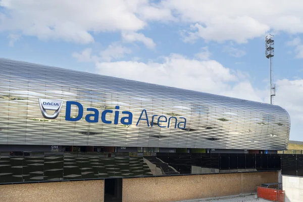 Udine, İtalya. 16 Ağustos 2021. Dacia Arena Stadyumu 'nun dış görünüşü