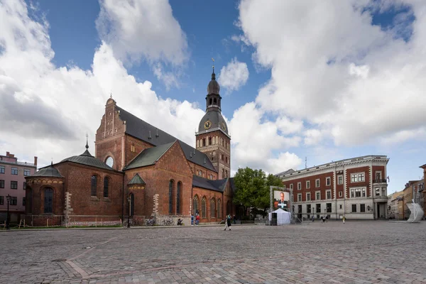 Riga Letonia Agosto 2021 Vista Exterior Catedral Riga Centro Ciudad — Foto de Stock