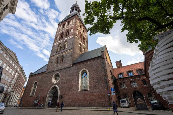 Riga Lettland August 2021 Außenansicht Der Kathedrale Von Riga Stadtzentrum — Stockfoto