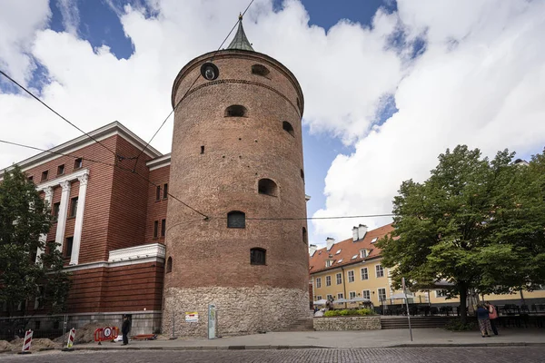 Riga Letland Augustus 2021 Uitzicht Poedertoren Het Centrum — Stockfoto