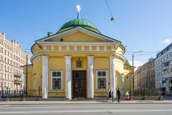 Riga Lettonia Agosto 2021 Vista Esterna Della Chiesa Sant Alessandro — Foto Stock