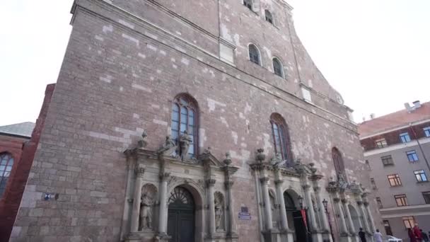 Riga Letonia Agosto 2021 Vista Panorámica Fachada Iglesia Medieval San — Vídeos de Stock