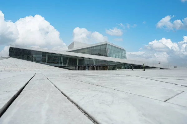 Oslo Noruega Setembro 2021 Vista Panorâmica Ópera Oslo Cidade Cente — Fotografia de Stock