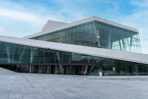 Oslo Noruega Setembro 2021 Vista Panorâmica Ópera Oslo Cidade Cente — Fotografia de Stock