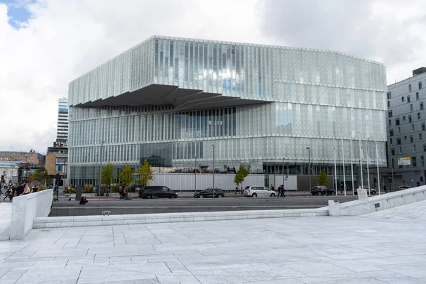 Oslo Noruega Setembro 2021 Vista Panorâmica Ópera Oslo Cidade Cente — Fotografia de Stock