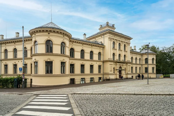 Oslo Norwegia Wrzesień 2021 Starożytny Pałac Historycznym Centrum Miasta — Zdjęcie stockowe