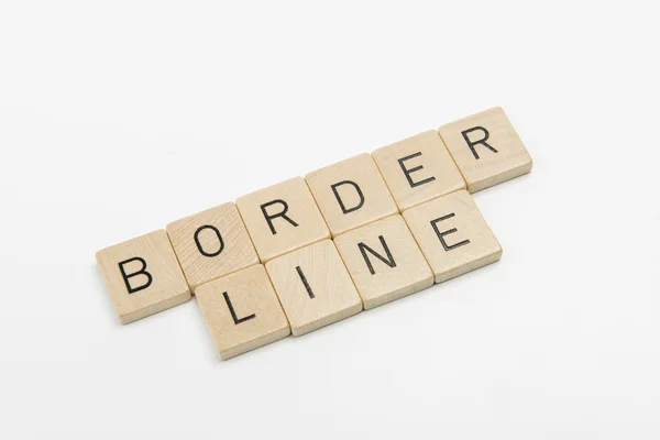 Parola della linea di confine — Foto Stock