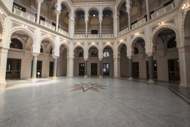 Saraybosna'da Milli Kütüphanesi iç görünüş