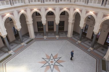 Saraybosna'da Milli Kütüphanesi iç görünüş