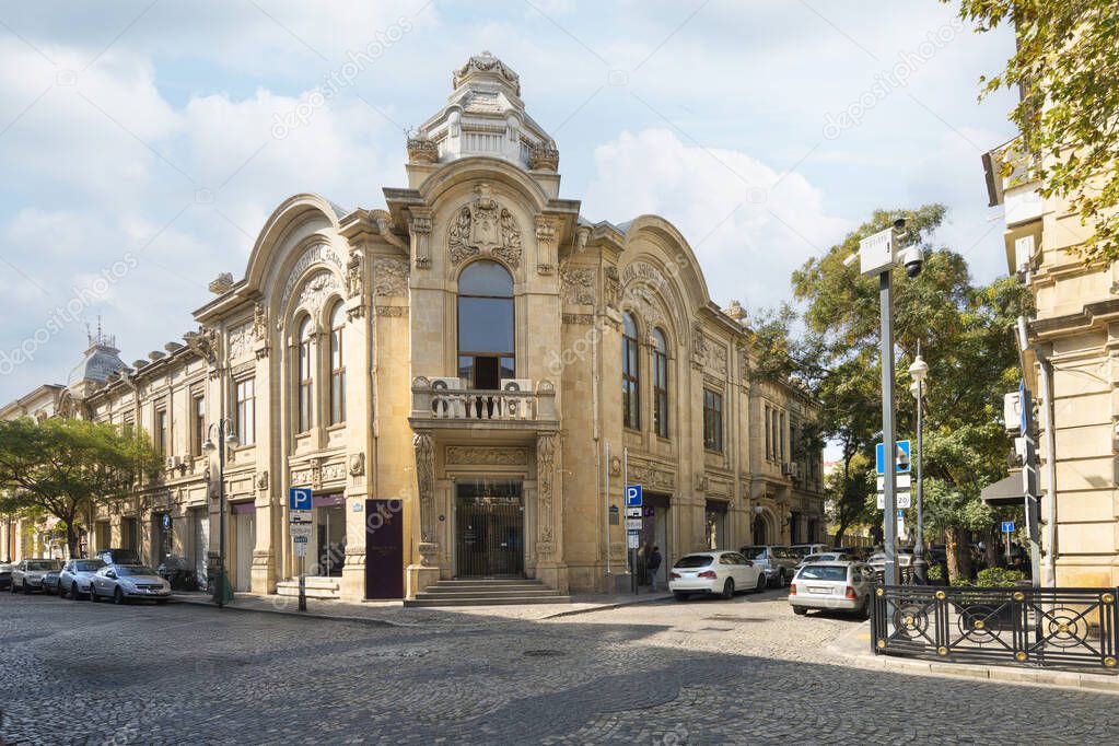Baku, Azerbaijan. october 9, 2025. Exterior view of the Rolls Royce dealership in the city centre