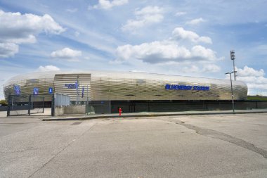 Udine, İtalya. 29 Ekim 2025. Futbol stadyumunun dış görüntüsü.