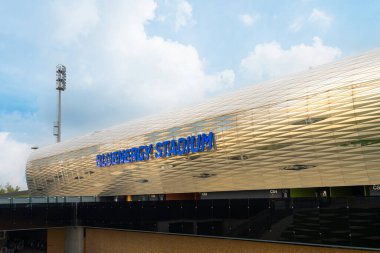 Udine, İtalya. 29 Ekim 2025. Futbol stadyumunun dış görüntüsü.