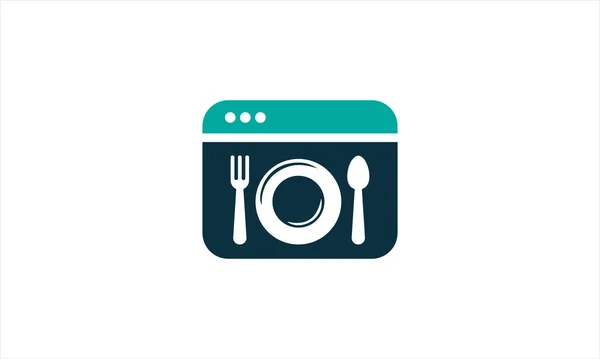 Online Food Logo Designs Vektor Food Logo Template Designs Food — Stockvektor