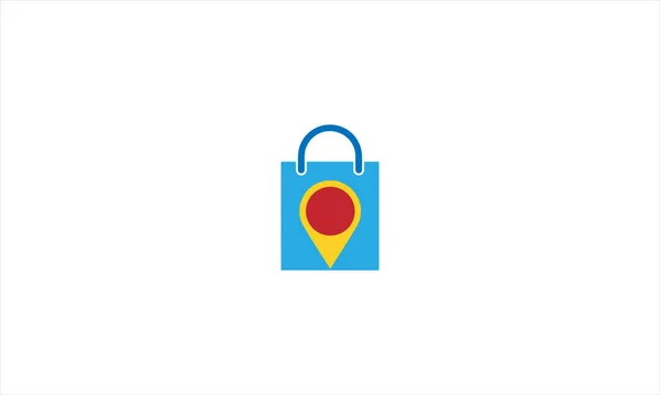 Shop Point Logo Designs Shopping Center Logo Designs Векторна Стокова — стоковий вектор