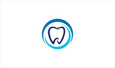 Tıbbi diş simgesi logosu vektör illüstrasyonu