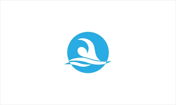 Pływacy Płaska Konstrukcja Lub Koncepcja Basenów Ikona Logo Wektor Projekt — Wektor stockowy