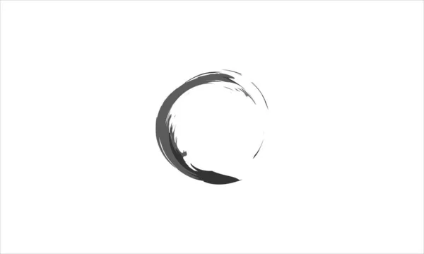 Vektor Pinselstriche Kreise Der Farbe Symbol Logo Design Illustration Vektor — Stockvektor
