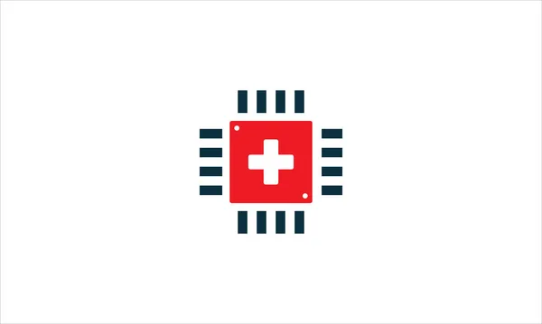 Medizinische Notfall Symbol Logo Design Illustration — Stockvektor