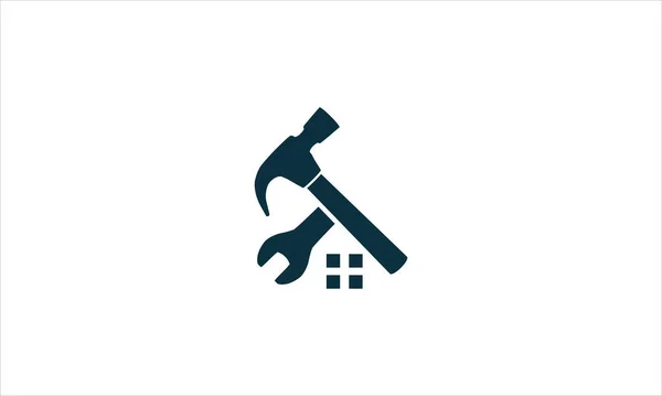 Ikona Naprawy Dachu Domu Projekt Logo Wektor Szablon Ilustracja — Wektor stockowy