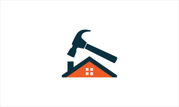 ホームコンストラクションロゴデザインアイコンテンプレートベクトルイラストシンボル — ストックベクタ