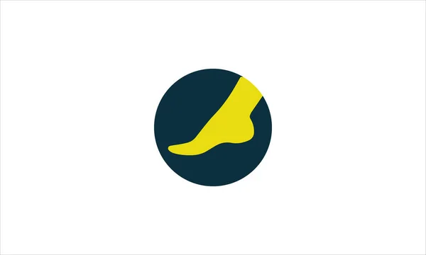Pedicure Stopy Masażu Ikona Logo Design Wektor Ilustracji Szablon — Wektor stockowy