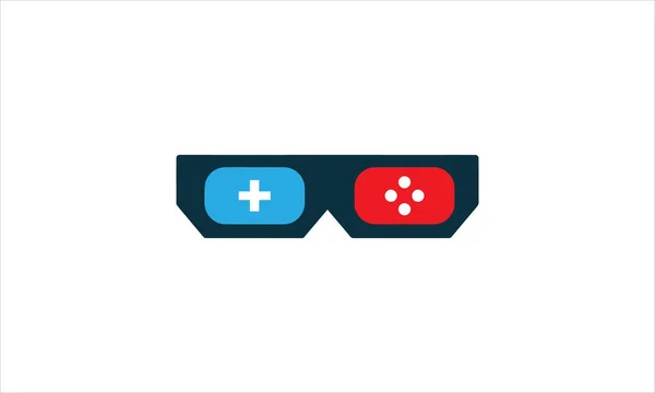 Digital Game Controller Spiel Pad Logo Design Vektor Illustration Symbol — Stockvektor