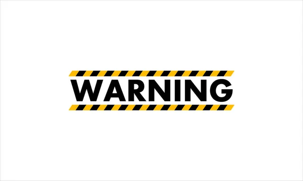 Yellow Warning Tape Ikona Logo Projekt Ilustracja Wektor Szablon — Wektor stockowy