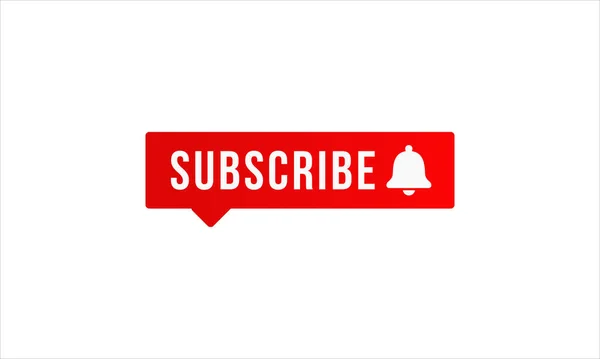 Bell Icon Subscribe Button Banner Icon Articing Symbol — 스톡 벡터