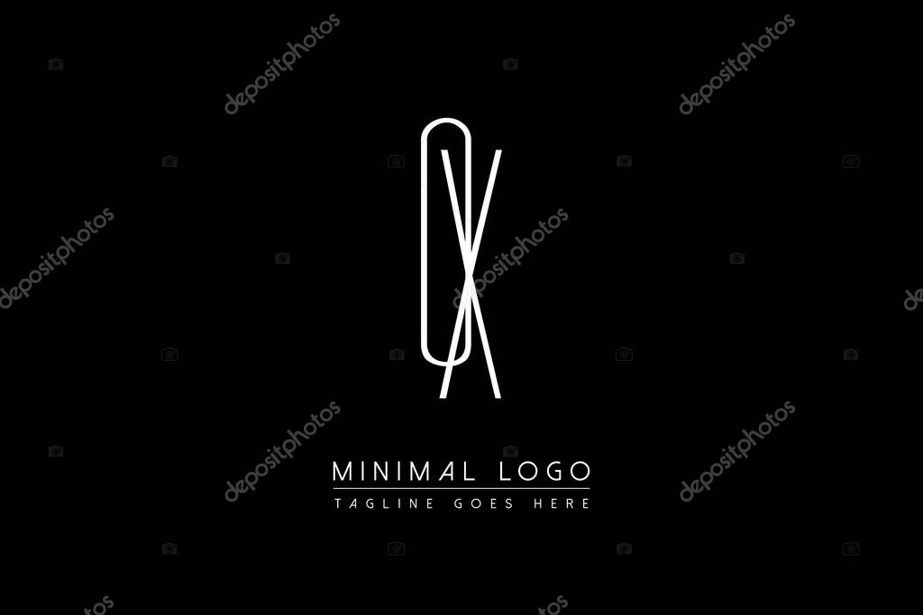 OX Or XO initial linked letter logo vector illustration monogram  symbol