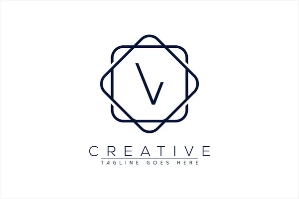 Icône Symbole Cadre Logo Initial Luxe Conception Florale Luxueuse Gracieuse — Image vectorielle