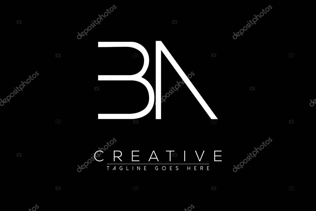 Letter bn, nb, n, b, Abstract initial monogram letter alphabet logo design