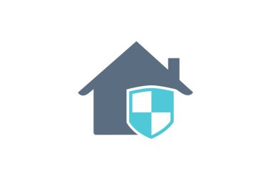 Ev Kalkanı Logo Şablonu Tasarımı
