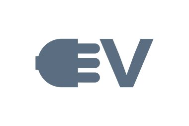 Taşımacılık elektrikli aracı Ev Logo simgesi Siyah Renk vektör çizimi tasarımı