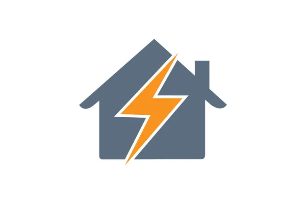 Wzór Logo Wektora Domu Flash Projekt Ten Wykorzystuje Symbol Domu — Wektor stockowy
