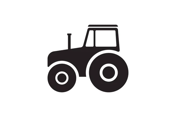 Tractor Logo Design Template Harvest Farm Icon Diseño Silueta Línea Ilustraciones de stock libres de derechos
