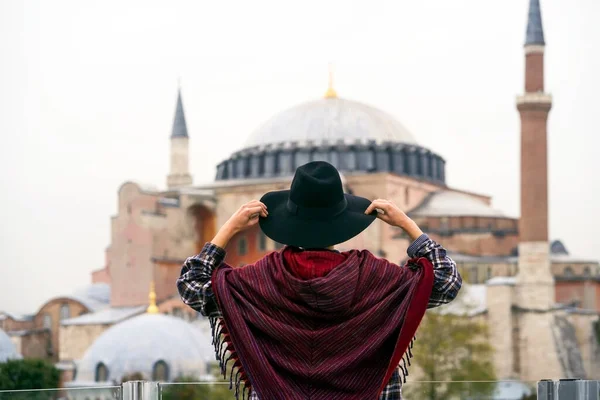 Cestovní ruch v Istanbulu, Turecko. — Stock fotografie