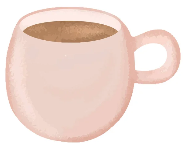 Kaffemugg, estetik illustration — Stock vektor