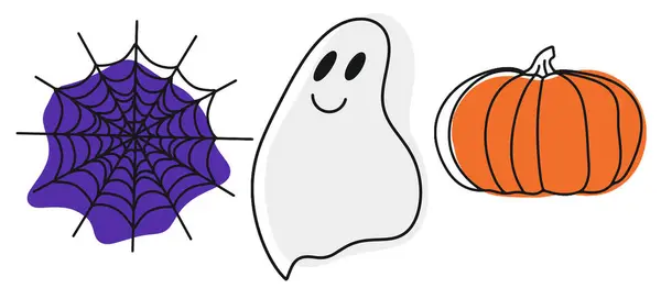 Halloween sziluett készlet, ikon gyűjtemény — Stock Vector