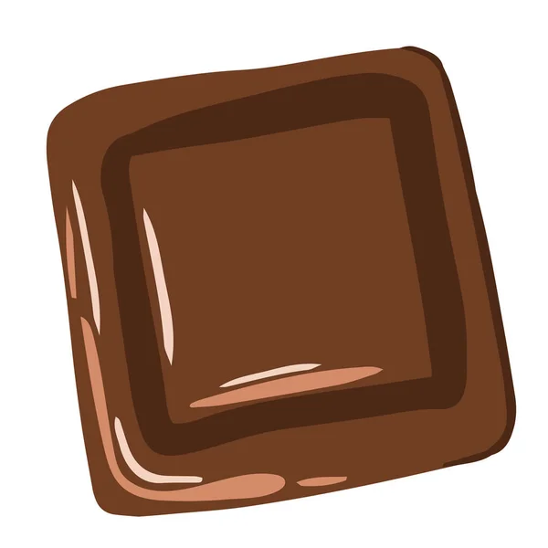 Čokoládové bonbóny, čokoládová tyčinka, izolované kousky, mléko a bílá čokoláda. Kreslená ilustrace, moderní design. Vektorový obraz bonbónů, Tisk — Stockový vektor