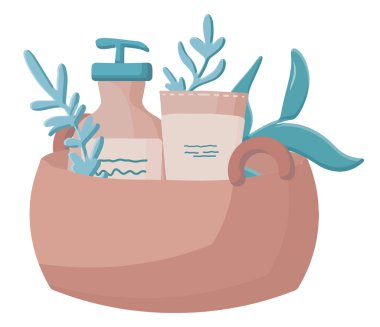 Çevre dostu kozmetik ürünleri, vücut ve yüz bakımı, kozmetik ürünü kavanozlar. Organik kozmetik ambalaj seti şişeleri, cam kavanozlar, tüpler. Kadın şeyleri, eko-kızlar için aksesuar kavramı..